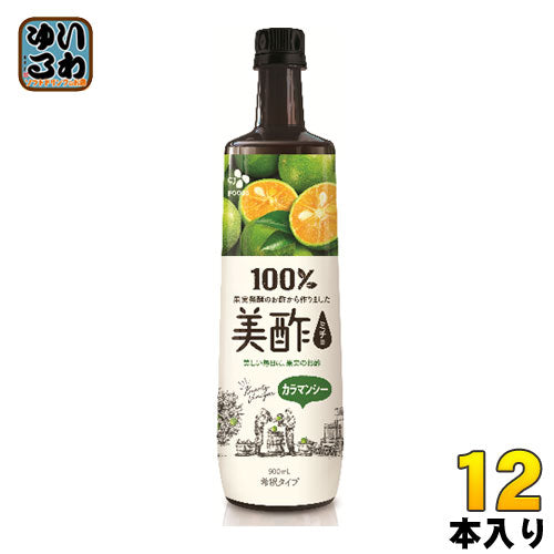 CJジャパン 美酢(ミチョ) カラマンシー 900ml ボトル 12本入 〔酢飲料〕