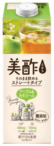 CJジャパン 美酢(ミチョ) アップル&カモミール 950ml 紙パック 24本 (12本入×2 まとめ買い)