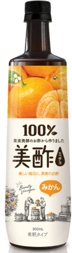 CJジャパン 美酢(ミチョ) みかん 900ml ボトル 12本入