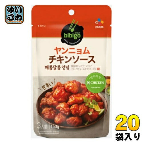 CJジャパン ヤンニョムチキンソース 150g パウチ 20袋入