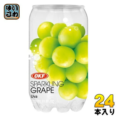 OKF クリアスパークリング グレープ 350ml クリア缶 24本入