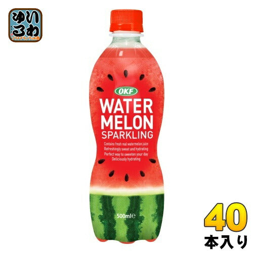 OKF ウォーターメロン スパークリング 500ml ペットボトル 40本 (20本入×2 まとめ買い) 炭酸飲料 期間限定 果汁飲料