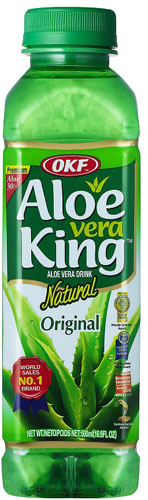 OKF アロエベラキング 500ml ペットボトル 20本入 Aloe vera King アロエジュース 葉肉入り アロエベラ