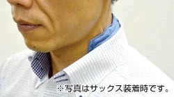【ブルー】濡れない、巻かない　冷却スカーフビズクールS
