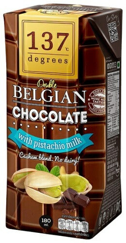 ハルナプロデュース 137ディグリーズ ベルギーチョコ ピスタチオミルク 180ml 紙パック 72本 (36本入×2 まとめ買い) ナッツミルク 砂糖不使用 137degrees 137℃