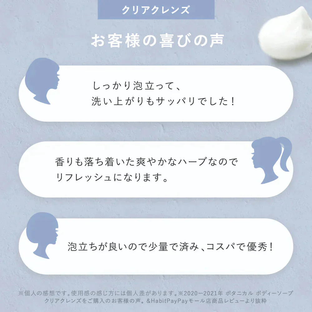 BOTANIST ボタニスト ボタニカル クリアクレンズボディーソープ ボトル ＆ 詰め替え 3点 セット