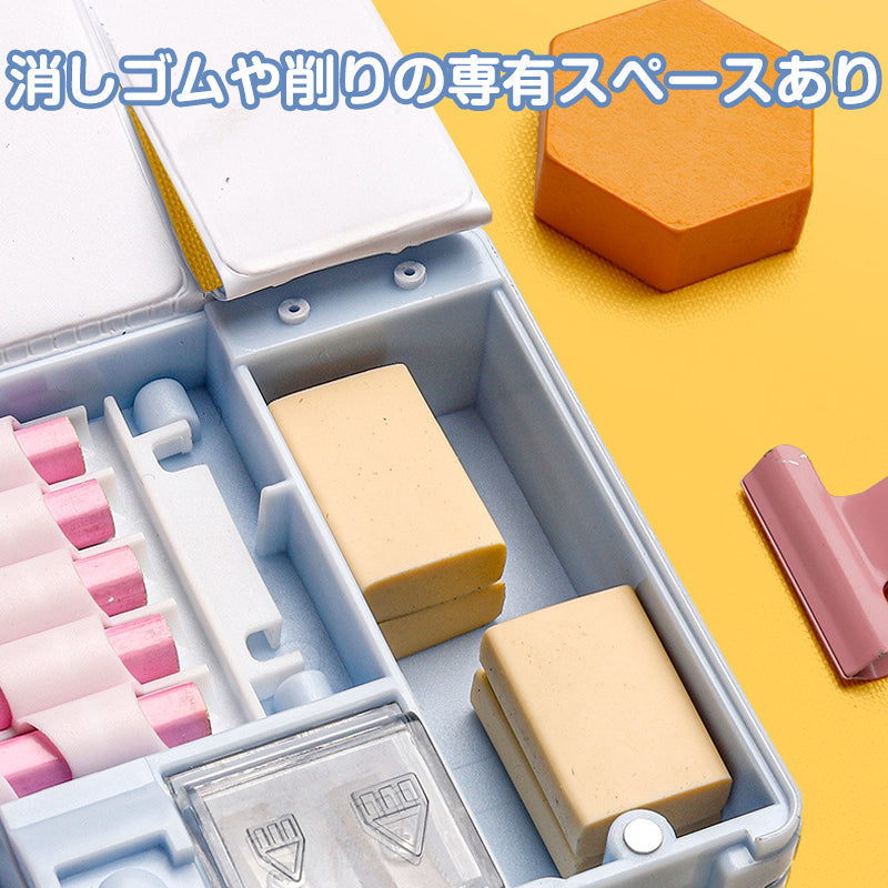 小学生筆箱 ユニコーン 両面開き 箱型 ペンケース ふでばこ 可愛い マグネット式 ソフト 小学校 入学祝い 入学準備 イラスト おしゃれ 色選べる 人気 流行り 女の子 男の子