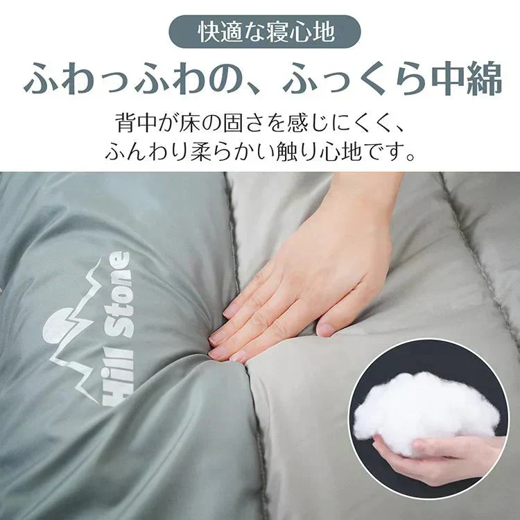 【ベージュ】寝袋 冬用 2024新 シュラフ 封筒型 足元二重保温カバー 連結可能 軽量 洗える 防災士監修