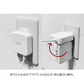 （ホワイト）iCarry スリム USB コンセント 2WAY スマホ充電器 【Type-C + microUSB どちらも使える 12W 急速充電】17-AC12BC