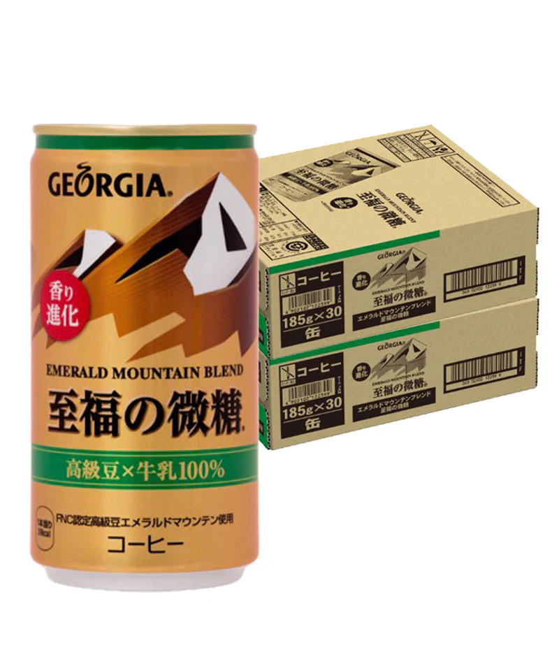 【送料無料】ジョージア エメラルドマウンテンブレンド 至福の微糖 185ml×2ケース/60本