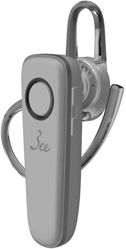 3ee Bluetooth ヘッドセット Call 01 ライトグレー（モノラル 片耳イヤホンタイプ） ノイズキャンセリングマイク