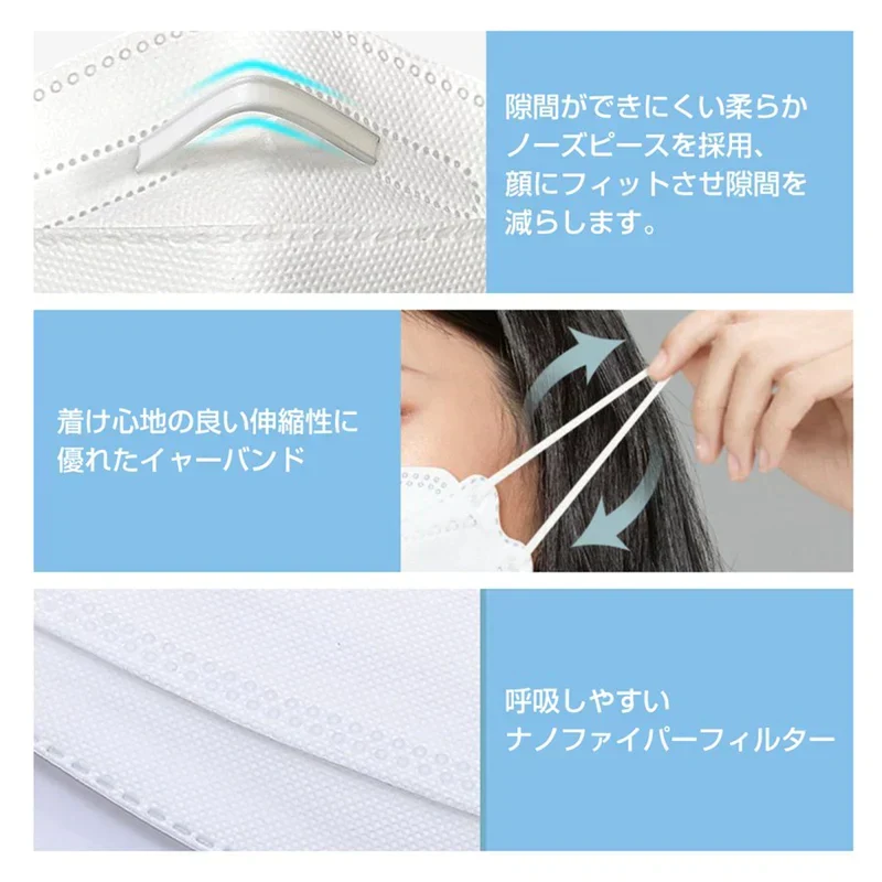 子供用サイズ（ホワイト）マスク 韓国風 柳葉型 150枚 10枚入包装 子ども 立体マスク 口紅が付きにくい 4層フィルター 小顔効果 不織布 男女兼用 送料無料