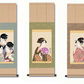 【G２-００３（団扇をもつおひさ）】歌麿 浮世絵 美人画掛軸 ３種 収納箱付き 十年間保証 受注生産品