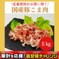 国産 豚こま肉 5キロ 【定番】/冷凍クール便