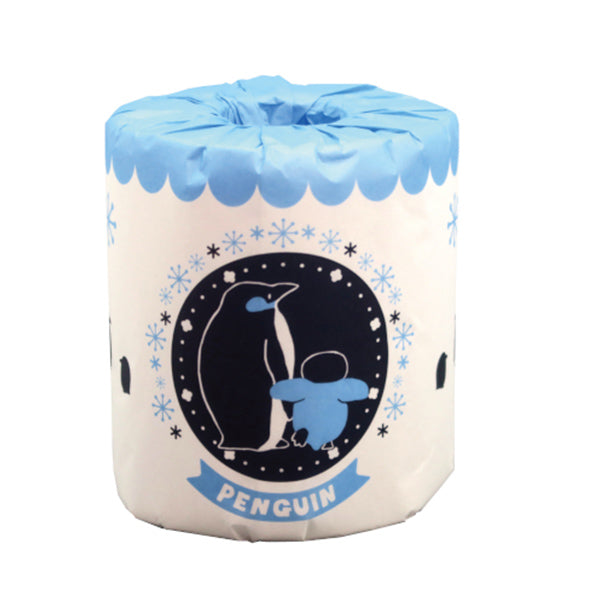 トイレットペーパー 可愛いアニマルシリーズ ペンギン ダブル30m 個包装100個