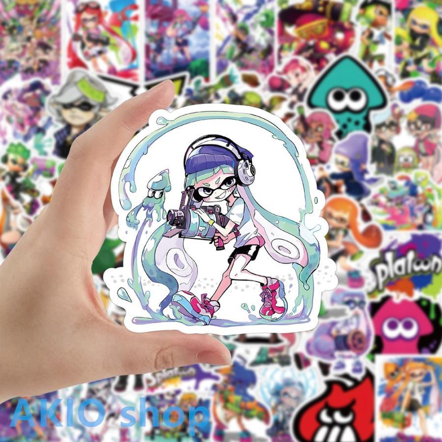 スプラトゥーン3シール 50枚セット スッテカー 萌えグッズ シール ジェットウォータースプラトゥーン グッズ イカ かわいい イベント 可愛い s051