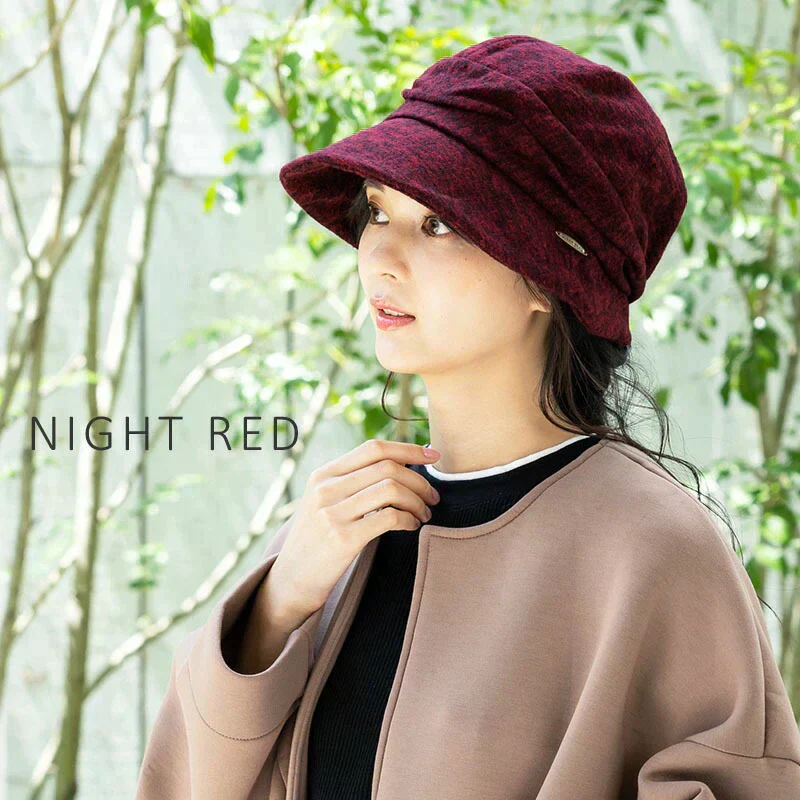 【XL58-61cm-ナイトレッド】【商品名：ミラクルキャスダウンHAT】