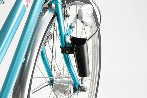 【シルバー】自転車 カサホルダー Ver.21 傘 雨 収納 持運び 厚手 傘かけ 傘おき 電動アシスト 普通自転車 川住製作所