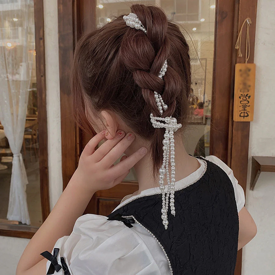 (A3)パール ヘアアクセサリー ヘアアレンジ 髪飾り ウェディング 結婚式 二次会 パーティー おしゃれ かわいい