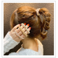 (クリア)ヘアゴム パール バブル シンプル ブレスレット ビーズ ヘア留め ヘアアクセサリー 髪飾り 上品 パーティー飾り