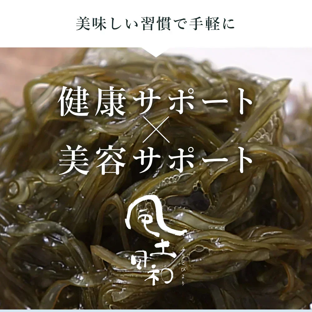 風土日和 がごめ昆布 天然 細切り 昆布 北海道道南黒口浜産 40g 賞味期限：2026年5月2日 カウシェ限定 ｜ オーガライ