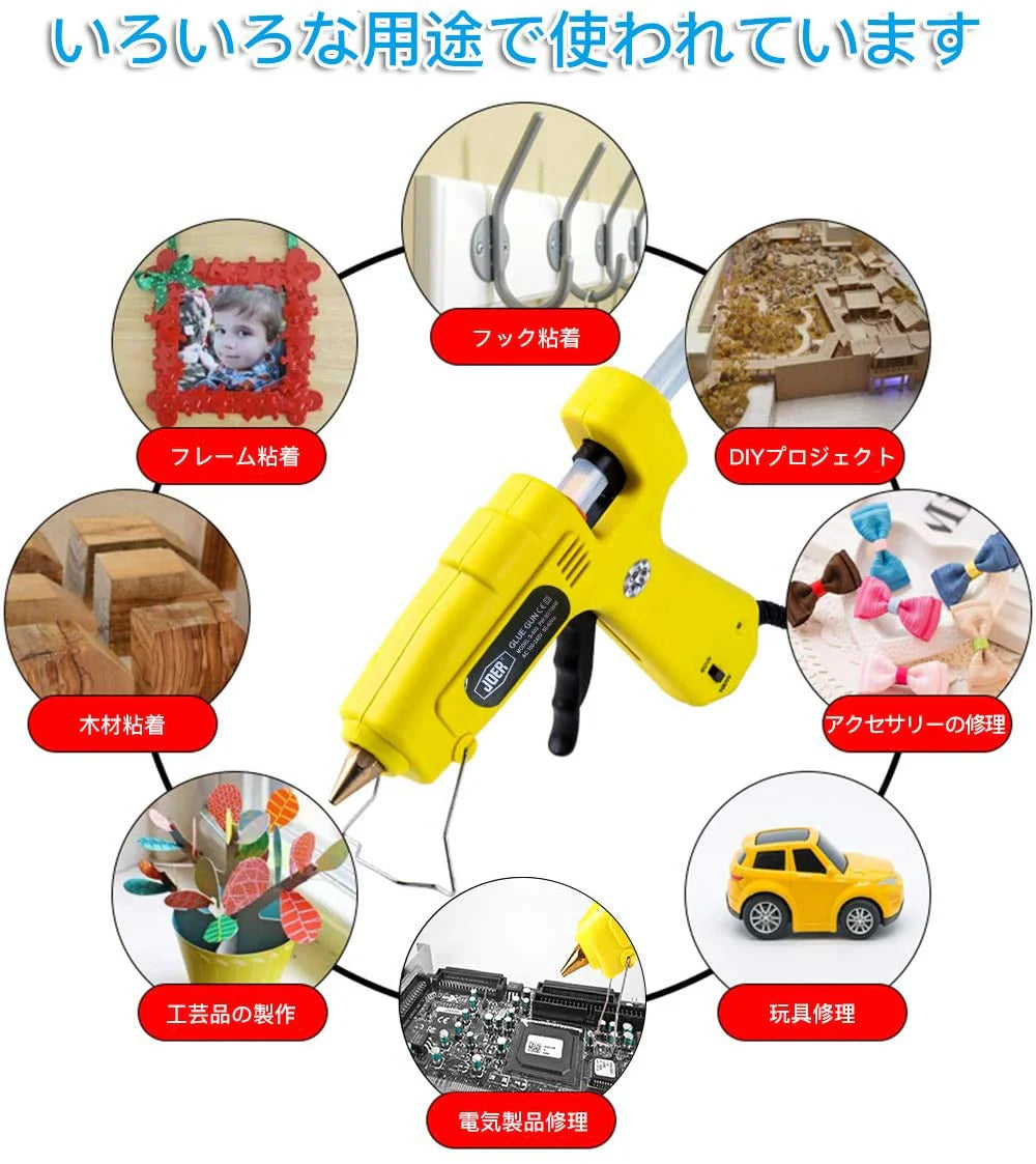 グルースティック 10本セット 透明 高品質 強力粘着 グルーガン付属品 粘着剤 粘着スティック 11mm×20cm 多用途性 DIY用 手芸用 プラスチック用 家具修理用 グルースティック(10本)(w183)