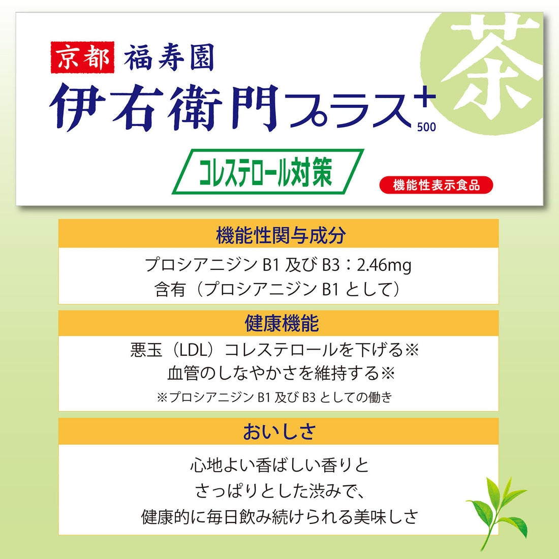 【送料無料】【機能性表示食品】サントリー 伊右衛門 プラス コレステロール対策 500ml×2ケース/48本
