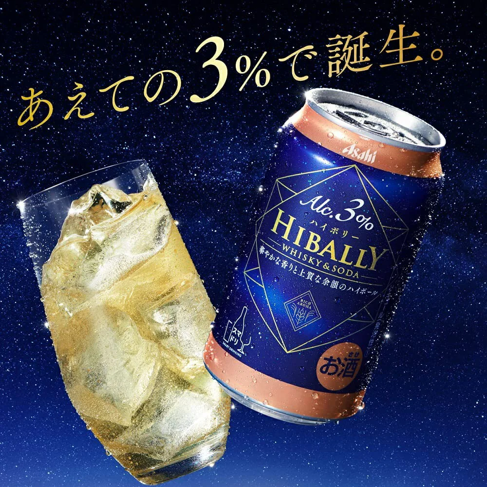 【送料無料】【アルコール3%】アサヒ ハイボリー 3% 350ml×24本【北海道・東北・四国・九州・沖縄県は必ず送料がかかります】
