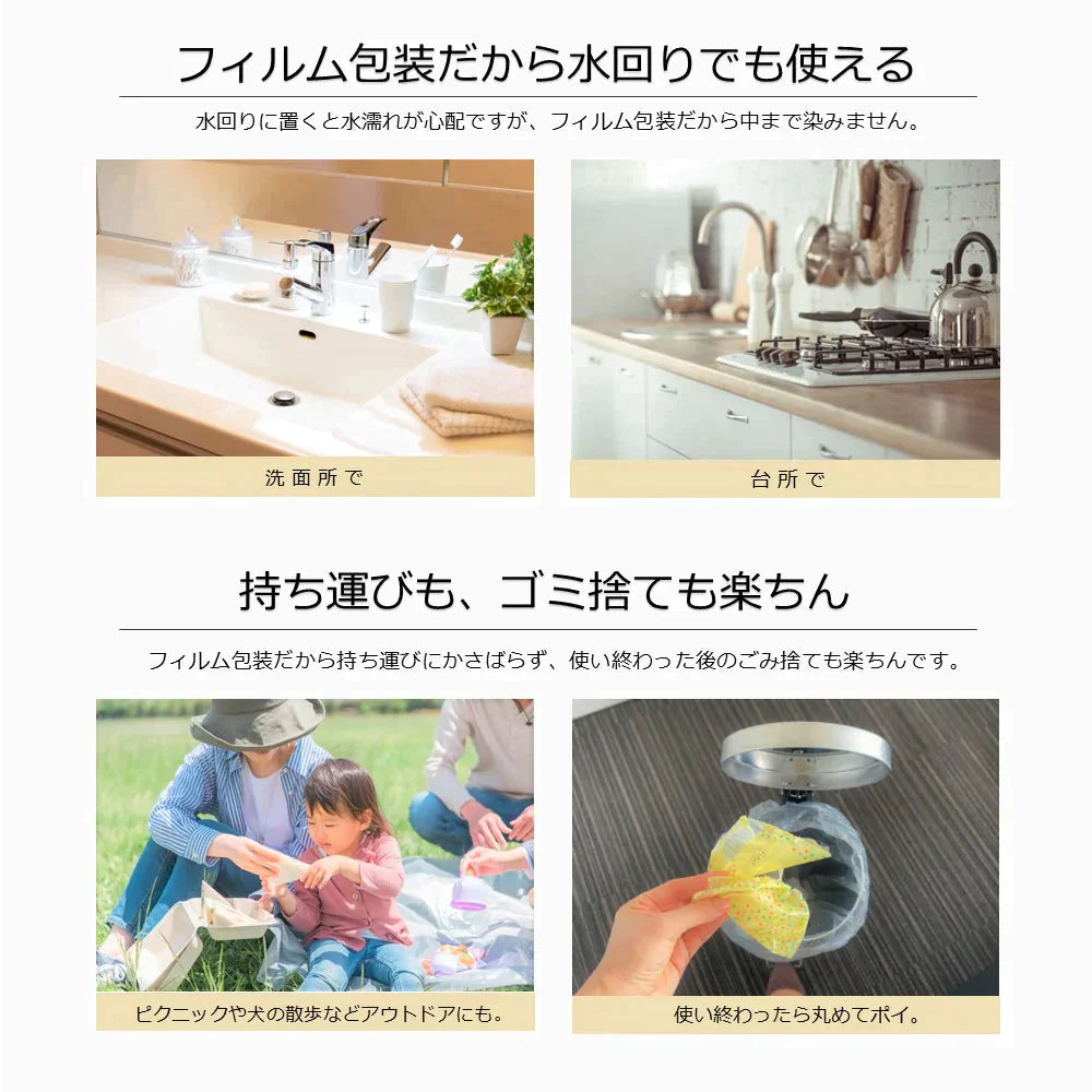＼大容量ティッシュ／［400枚（200組）5個×16パック(80個)入り ］ティッシュペーパー ソフトパックティッシュ200W 黄色パッケージ フルールドゥ 送料無料