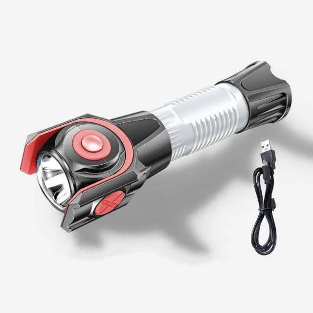 当日発送 新仕様 LEDライト懐中電灯 ハンディライト USB充電式 超強力 軍用 作業灯 停電 防水 防災対策 ズーム機能 フラッシュライト 爆光 コンパクト w229A(ブラック)