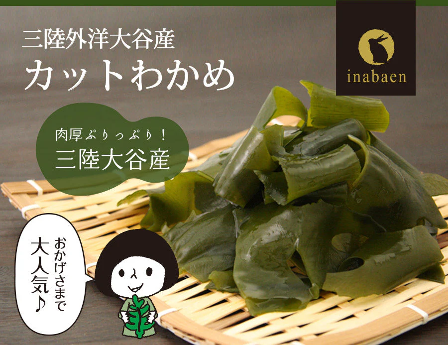 日本橋いなば園 三陸産カットわかめ 40g メール便送料無料