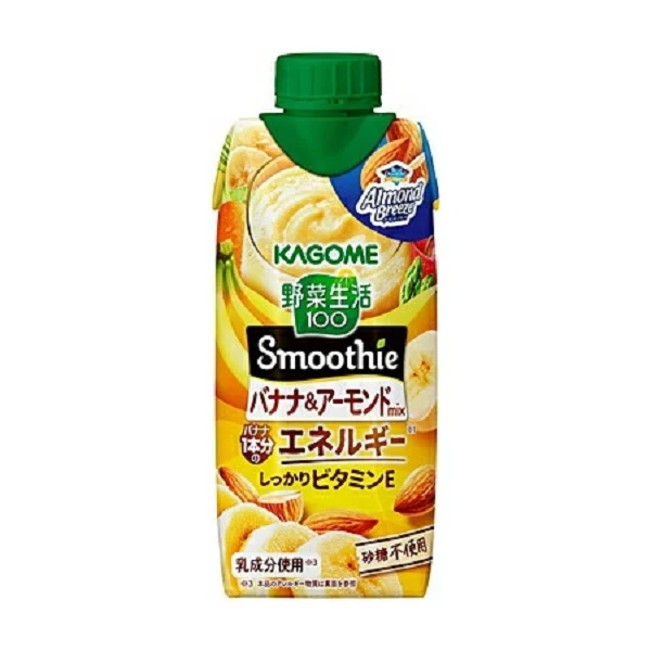KAGOME カゴメ 野菜生活100 Smoothie バナナ＆アーモンドmix 330ml×4ケース/48本
