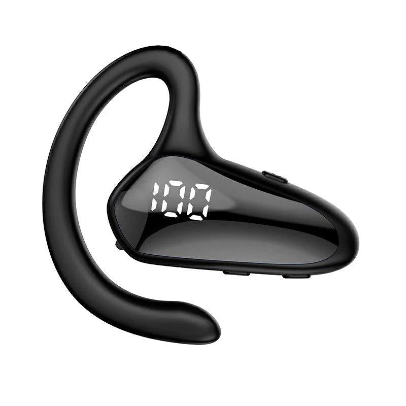 即納 ブルートゥースイヤホン Bluetooth 5.2 ワイヤレスイヤホン 耳掛け型 ヘッドセット 超高音質 マイク内蔵 超長待機 小型軽量 s027A(ブラック)