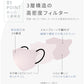 【Lサイズ】【ライトオークル×サーモンピンク】立体マスク バイカラー 両面 同色 立体 不織布 カラー 血色 3Dマスク 3D マスク 2D 2Dマスク 美人 小顔 使い捨て カラーマスク 美 シルエット ジュエルフラップマスク 3Dデイリースタイル Jewel Flap Mask 公式 WEIMALL bwm3d5【カウシェファーム収穫対象商品】