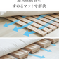 【セミダブル】すのこマット ロール式 すのこベッド 折りたたみ シングル セミダブル ダブル ロールタイプ シングルベッド セミダブルベッド ダブルベッド ベッド 布団干し 巻く ロール 寝具 来客用 すのこ 布団 折り畳み 除湿シート 除湿マット