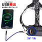 LEDヘッドライト 超強ルーメン 最高輝度 2020最新仕様 5段階の点灯モード(w016)