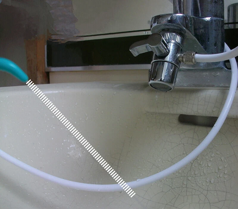 電気不要 タンクレス 口腔洗浄器 歯垢除去 口内洗浄機 ジェットウォッシャー 歯茎ケア 口臭予防 歯周病予防 取説付き / 蛇口用オーラルクリーン