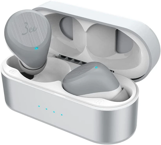 3ee Alpha 01 ワイヤレス イヤホン Bluetooth マイク付き (ライトグレー) M【エコ得】