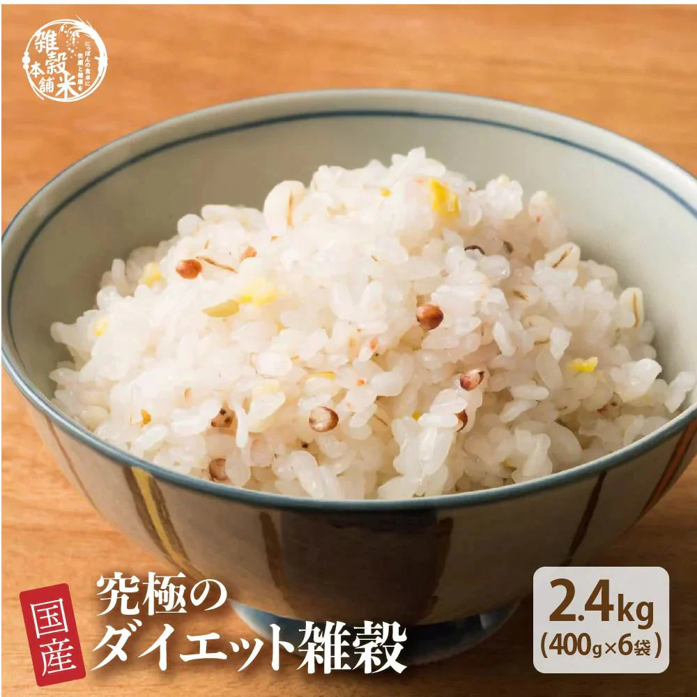 雑穀 雑穀米 糖質制限 究極のダイエット雑穀 2.4kg(400g×6袋) ファミリーサイズ 送料無料 ダイエット食品 置き換えダイエット