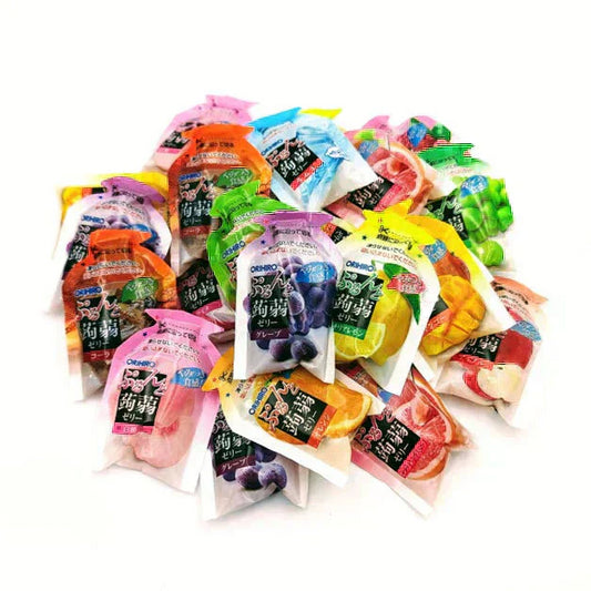 オリヒロ ぷるんと蒟蒻ゼリー パウチ 600ｇ 約30個 8種類～12種類 グレープ マスカット ピーチ みかん ピーチ パイン マンゴー コーラ ソーダ レモン ライチ 梅 グレープフルーツ （蒟蒻ゼリー600ｇ） ポスト投函便 バラ 訳あり