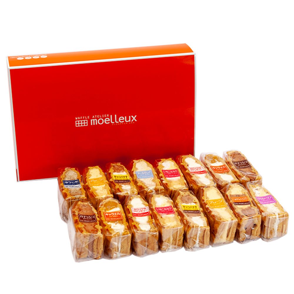 ワッフルアトリエ ムエル　和三盆ワッフル16個セット【送料込み】【お届け不可地域：北海道・沖縄・離島】