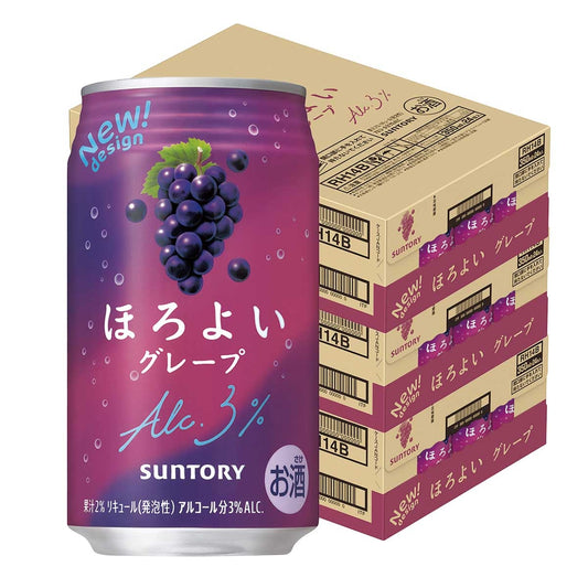 【送料無料】サントリー ほろよい ぶどう 350ml×3ケース/72本