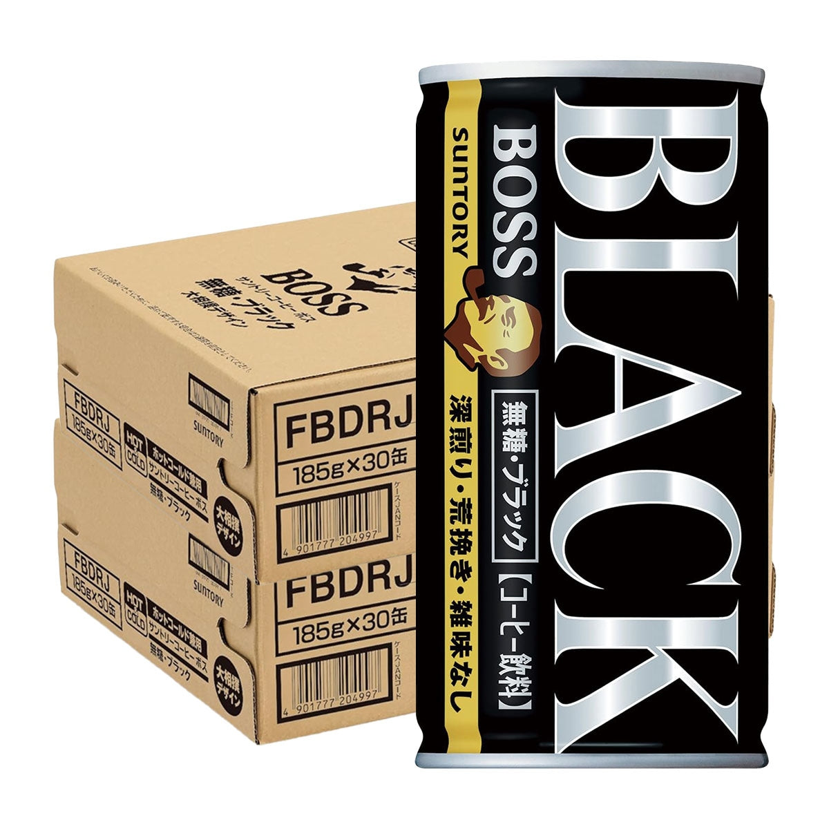 サントリー BOSSボス 無糖ブラック 185ml×2ケース/60本