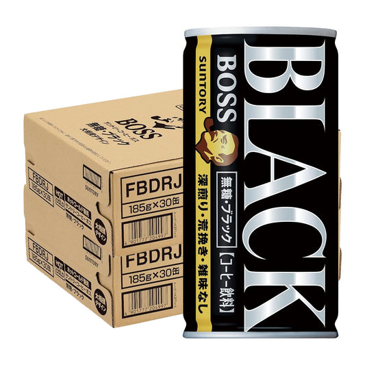 サントリー BOSSボス 無糖ブラック 185ml×2ケース/60本