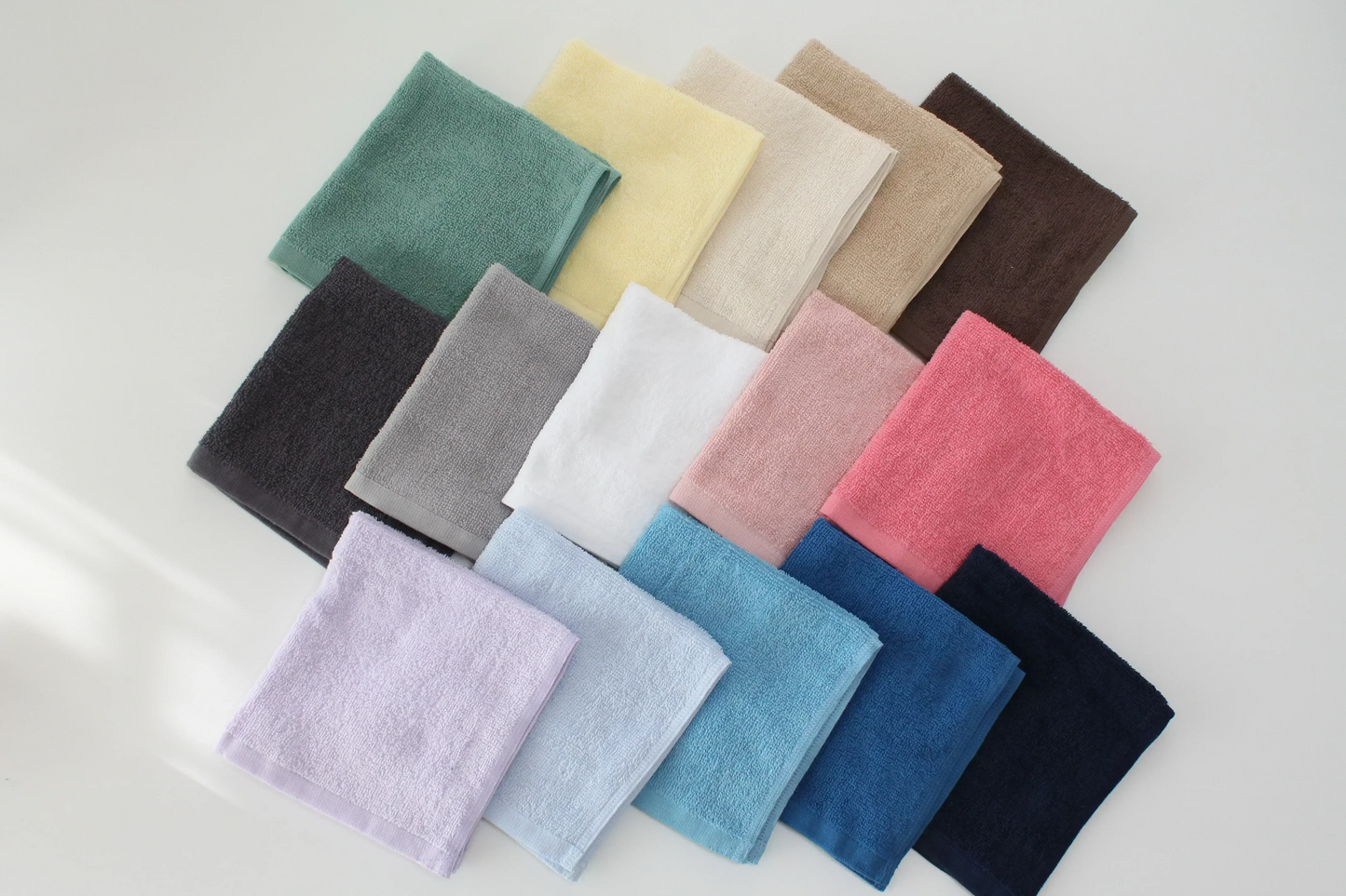 【カウシェ特別価格】8年タオル  ハンドタオル［ブルー系］10枚セット 34×35cm まとめ買い 業務用 100匁[M便 1/11]