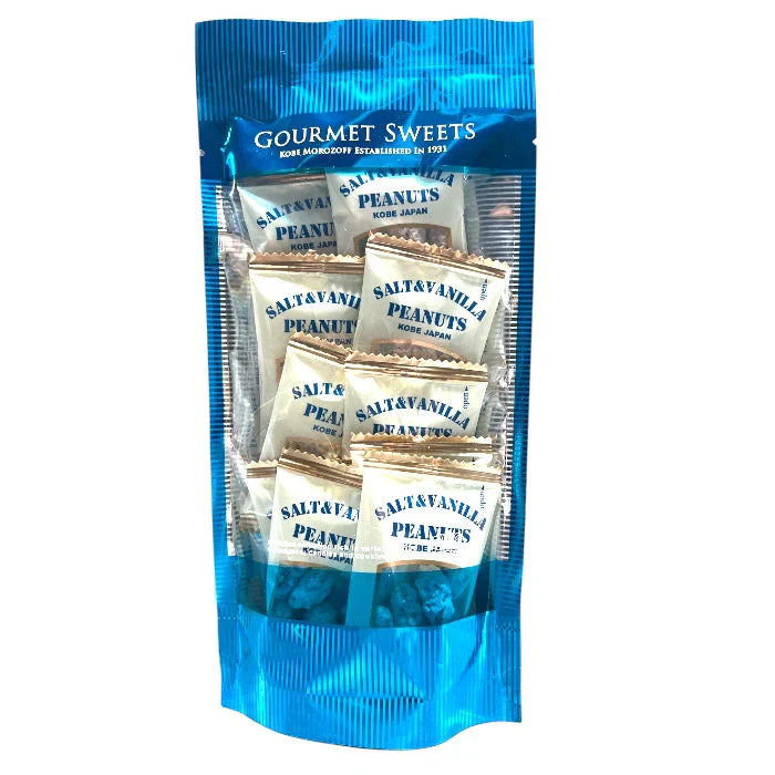 モロゾフ 塩バニラピーナッツ 70g（7g×10袋）スイーツ お菓子 ナッツ ピーナッツ ピーナツ (食品MOsio)ローストしたピーナッツをバニラで風味付けした砂糖でコーティング ※