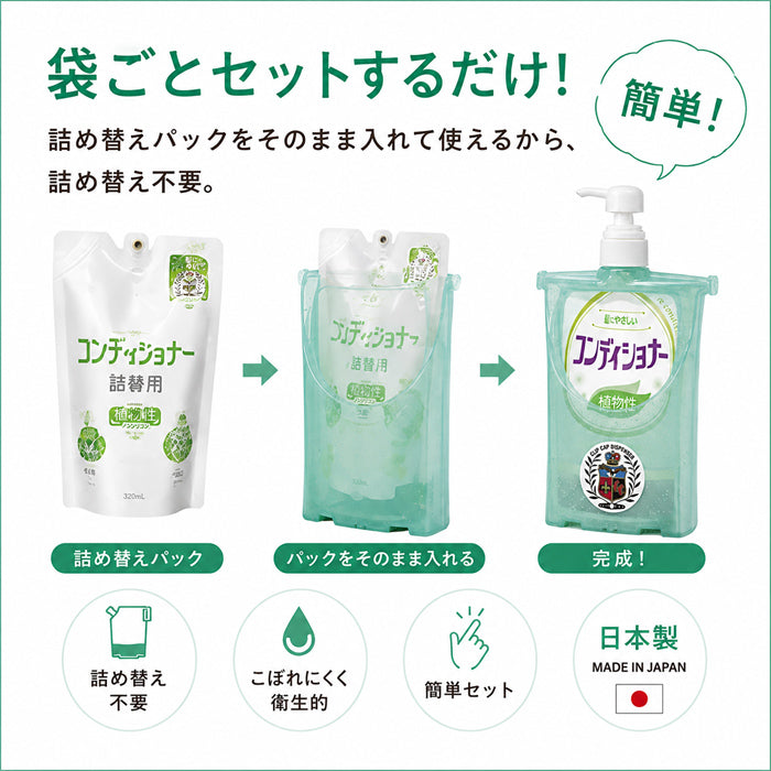 詰め替え そのまま クリップキャップ ディスペンサー2色組