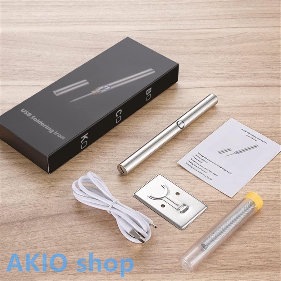 家庭用電気溶接ペン DIYスポット溶接 コードレス設計 便利 ハンドヘルド USB充電 快速加熱 操作簡単 安全性高い 3種コテ先(オプション追加) コンパクトs059(B+C+K付きます)