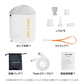 エアーポンプ 空気入れ 空気抜き 圧縮 ランタン USB充電式 LEDライト コンパクト 軽量 ノズル5種 キャンプ 釣り 車中泊 エアマット 浮き輪 アウトドア レジャー
