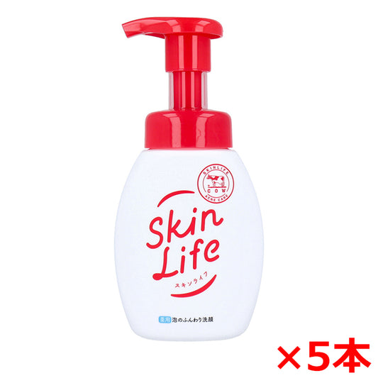 お得な5本セット 薬用泡洗顔 牛乳石鹸 スキンライフ 泡のふんわり洗顔 オイルフリー シトラスブーケの香り 本体 160mL X5本